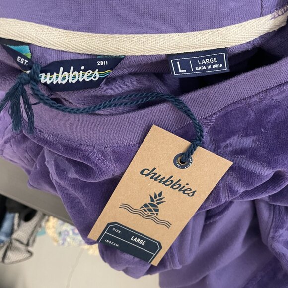 Chubbies Velour Crewneck The Water Boys Sweatshirt - Picture 4 of 11